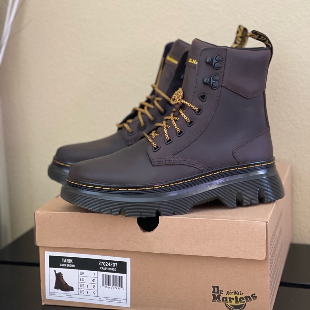 Dr. Martens Tarik Crazy Horse Leather Utility Boots
